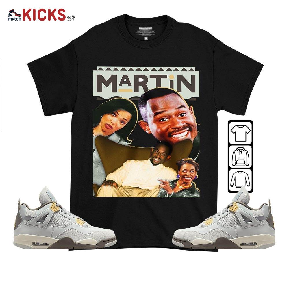 Martin TV1 Sneaker Shirt Match Retro Craft 4s, Jordan 4 Craft Photon Dust MKO T-Shirt