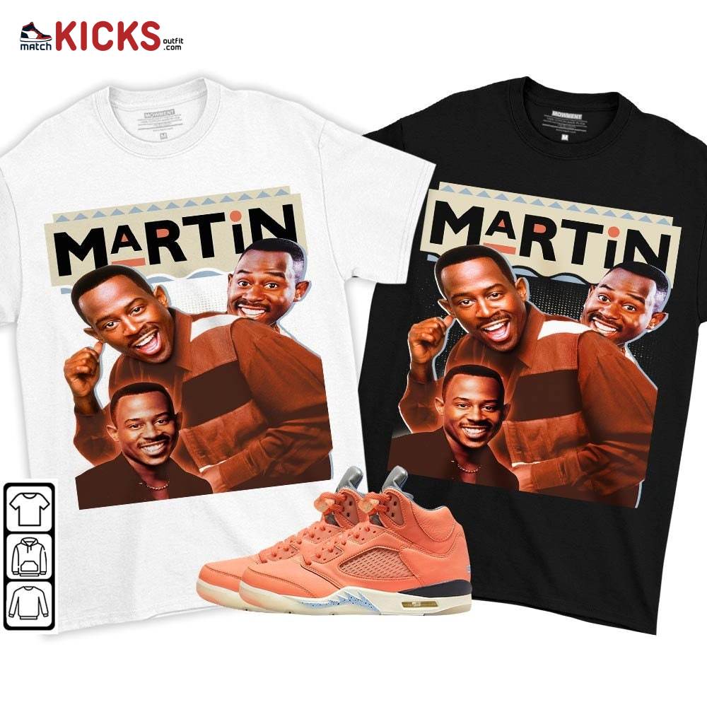 Martin TV2 Sneaker Shirt Match Crimson Bliss 5s, Jordan 5 DJ Khaled Crimson Bliss MKO T-Shirt Martin TV2 Sneaker Shirt Match Crimson Bliss 5s, Jordan 5 DJ Khaled Crimson Bliss MKO T-Shirt