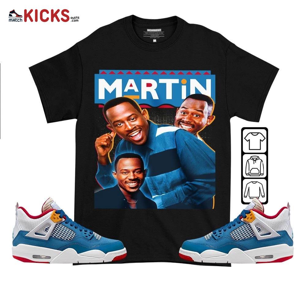 Martin TV2 Sneaker Shirt Match Messy Room 4s, Jordan 4 GS Messy Room MKO T-Shirt