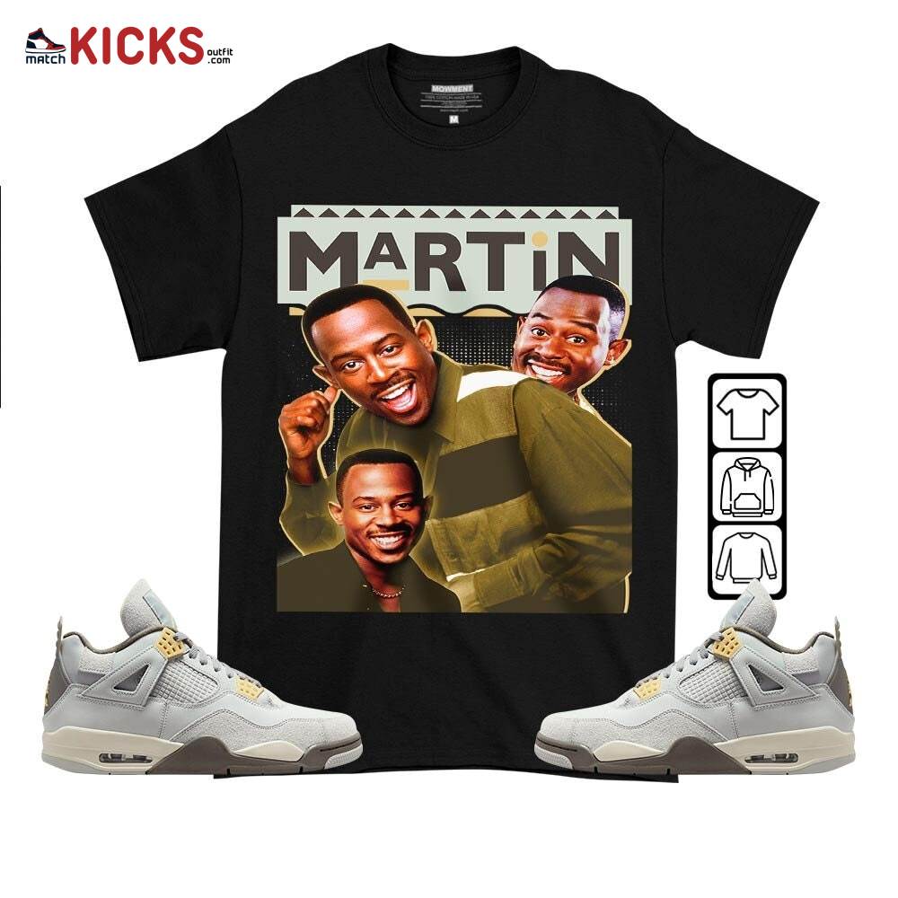 Martin TV2 Sneaker Shirt Match Retro Craft 4s, Jordan 4 Craft Photon Dust MKO T-Shirt