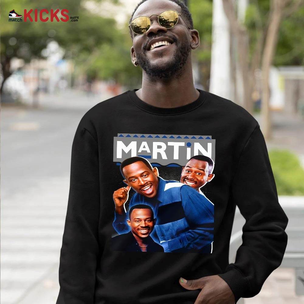 Martin TV2 Sneaker Shirt Match True Blue 1s, Jordan 1 High OG True Blue MKO T-Shirt Martin TV2 Sneaker Shirt Match True Blue 1s, Jordan 1 High OG True Blue MKO T-Shirt