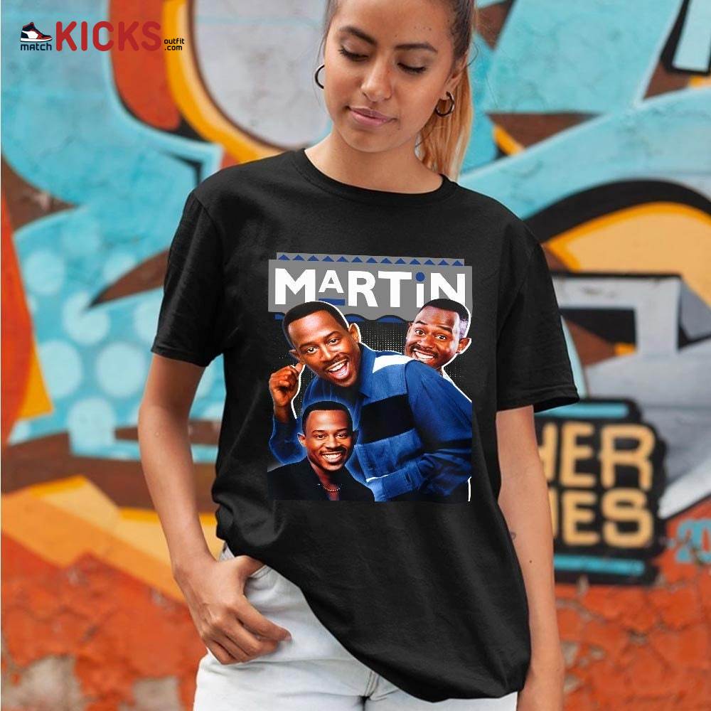 Martin TV2 Sneaker Shirt Match True Blue 1s, Jordan 1 High OG True Blue MKO T-Shirt Martin TV2 Sneaker Shirt Match True Blue 1s, Jordan 1 High OG True Blue MKO T-Shirt