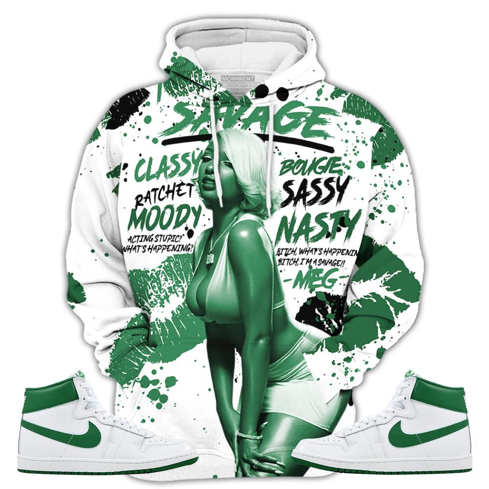 Megan Sneaker Shirt Match Golf Sp Pine Green, Air Ship Sp Pine Green Hoodie Sweatshirt Tee All Over Print MKO Shirt