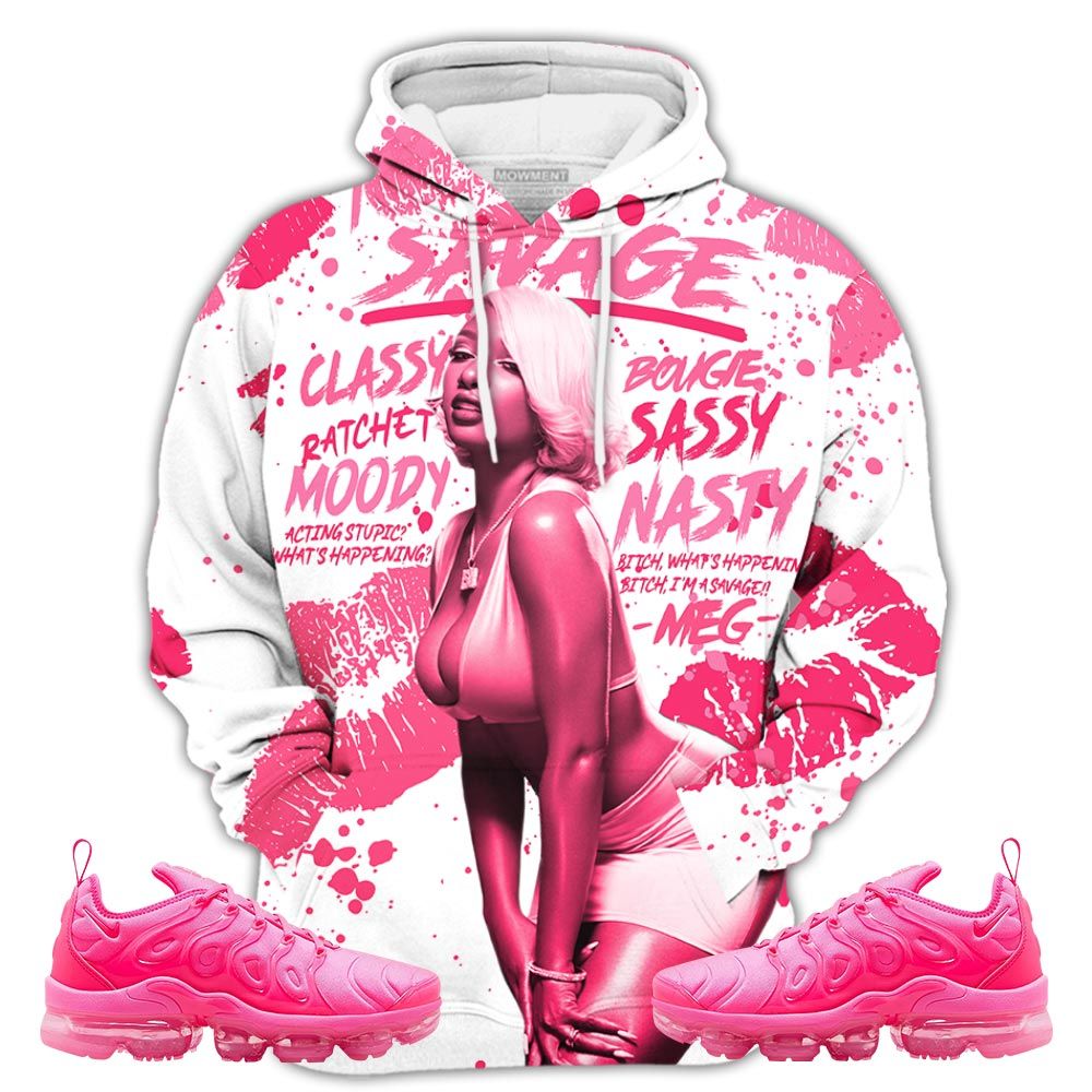Megan Sneaker Shirt Match Plus Triple Pink, Air Vapormax Plus Triple Pink Hoodie Sweatshirt Tee All Over Print MKO Shirt