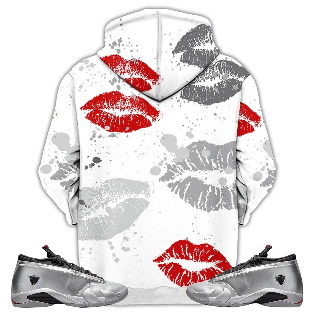 Megan Thee Stallion Sneaker Shirt Match 14 Low Metallic Silver, Jordan 14 Metallic Silver Hoodie Sweatshirt Tee All Over Print MKO Shirt