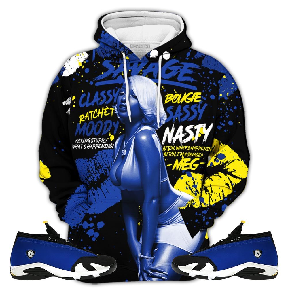 Megan Thee Stallion Sneaker Shirt Match 2023 Blue Laney 14S, Jordan 14 Laney Hoodie Sweatshirt Tee All Over Print MKO Shirt Megan Thee Stallion Sneaker Shirt Match 2023 Blue Laney 14S, Jordan 14 Laney Hoodie Sweatshirt Tee All Over Print MKO Shirt