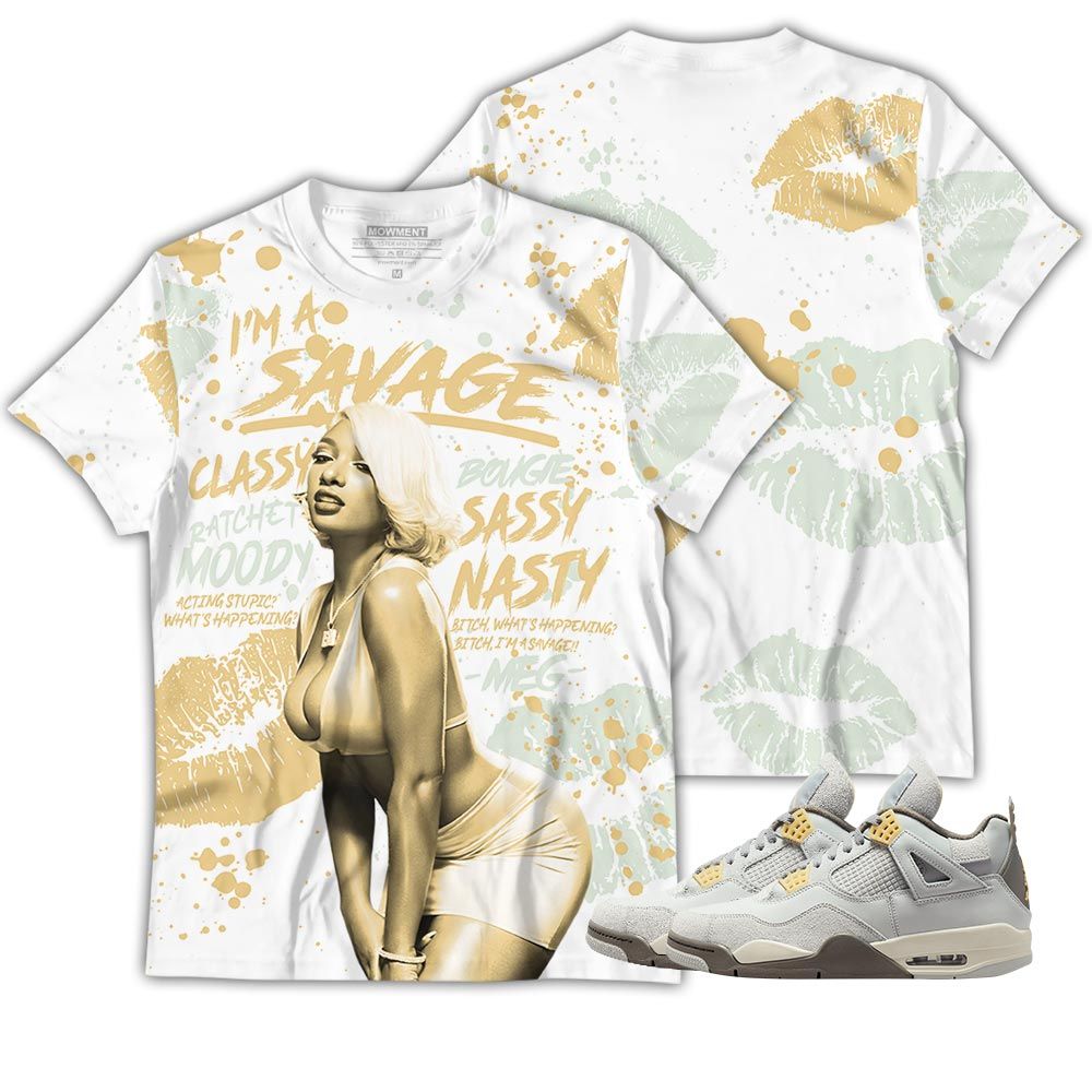 Megan Thee Stallion Sneaker Shirt Match Retro Craft 4S, Jordan 4 Craft Photon Dust Hoodie Sweatshirt Tee All Over Print MKO Shirt Megan Thee Stallion Sneaker Shirt Match Retro Craft 4S, Jordan 4 Craft Photon Dust Hoodie Sweatshirt Tee All Over Print MKO Shirt
