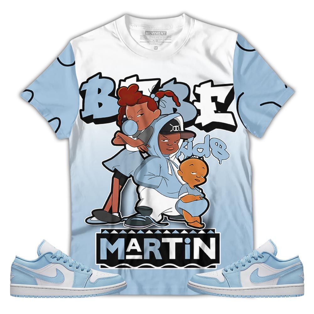 Melanin 80S Baby Sneaker Shirt Match 1 Low Gets Icy, Jordan 1 Low Ice Blue Hoodie Sweatshirt Tee All Over Print MKO Shirt Melanin 80S Baby Sneaker Shirt Match 1 Low Gets Icy, Jordan 1 Low Ice Blue Hoodie Sweatshirt Tee All Over Print MKO Shirt