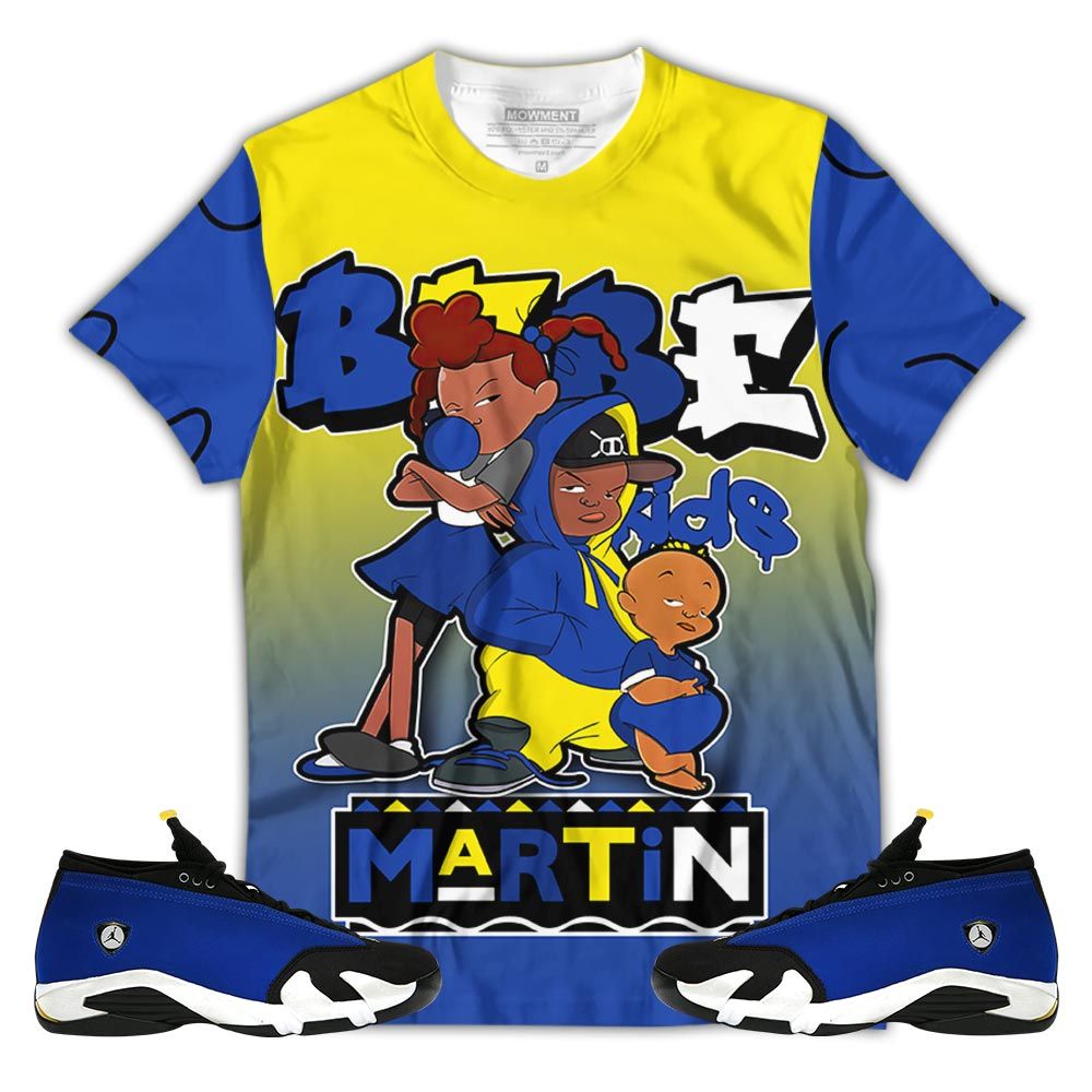 Melanin 80S Baby Sneaker Shirt Match 2023 Blue Laney 14S, Jordan 14 Laney Hoodie Sweatshirt Tee All Over Print MKO Shirt Melanin 80S Baby Sneaker Shirt Match 2023 Blue Laney 14S, Jordan 14 Laney Hoodie Sweatshirt Tee All Over Print MKO Shirt