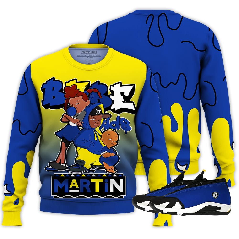 Melanin 80S Baby Sneaker Shirt Match 2023 Blue Laney 14S, Jordan 14 Laney Hoodie Sweatshirt Tee All Over Print MKO Shirt Melanin 80S Baby Sneaker Shirt Match 2023 Blue Laney 14S, Jordan 14 Laney Hoodie Sweatshirt Tee All Over Print MKO Shirt
