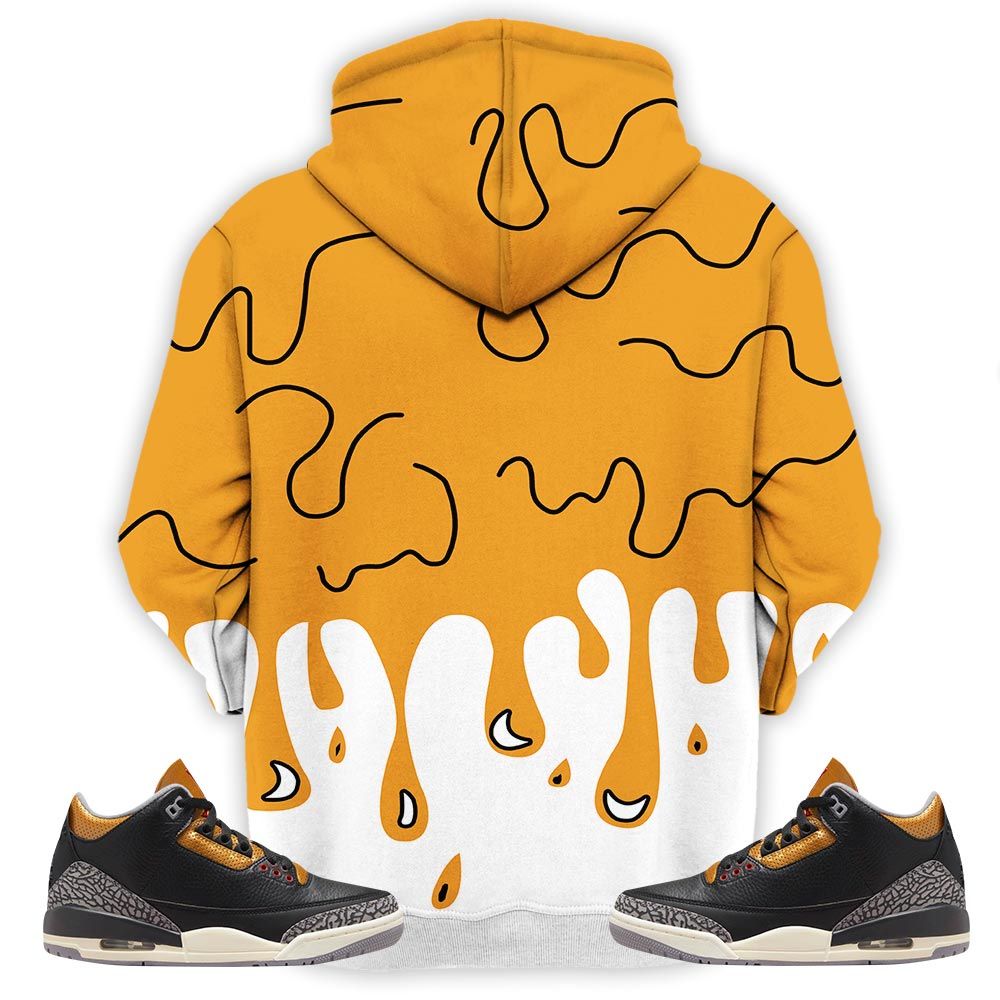 Melanin 80S Baby Sneaker Shirt Match Black Gold 3S, Jordan 3 Retro Black Gold Hoodie Sweatshirt Tee All Over Print MKO Shirt