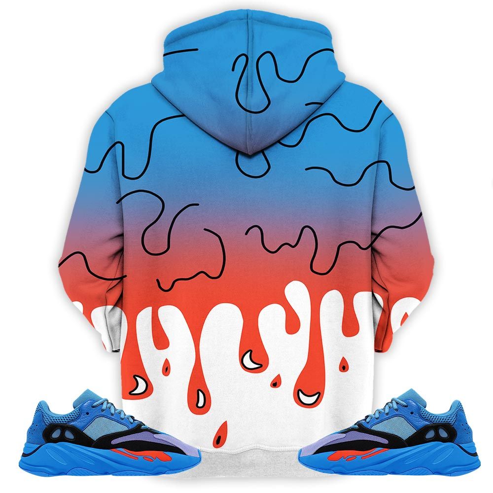 Melanin 80S Baby Sneaker Shirt Match Boost 700 Hi-Res Blue, Yeezy 700 V1 Hi-Res Blue Hoodie Sweatshirt Tee All Over Print MKO Shirt