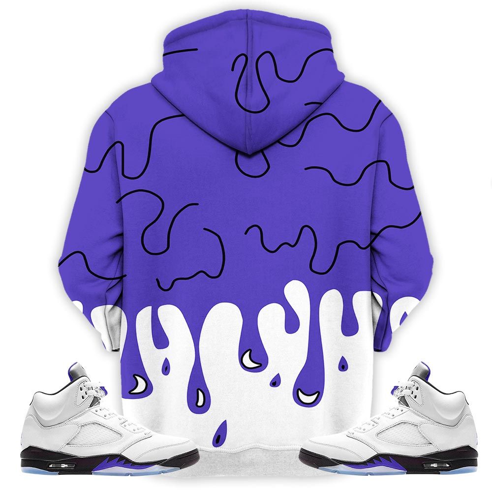 Melanin 80S Baby Sneaker Shirt Match Dark Concord 5S, Jordan 5 Retro Concord Hoodie Sweatshirt Tee All Over Print MKO Shirt