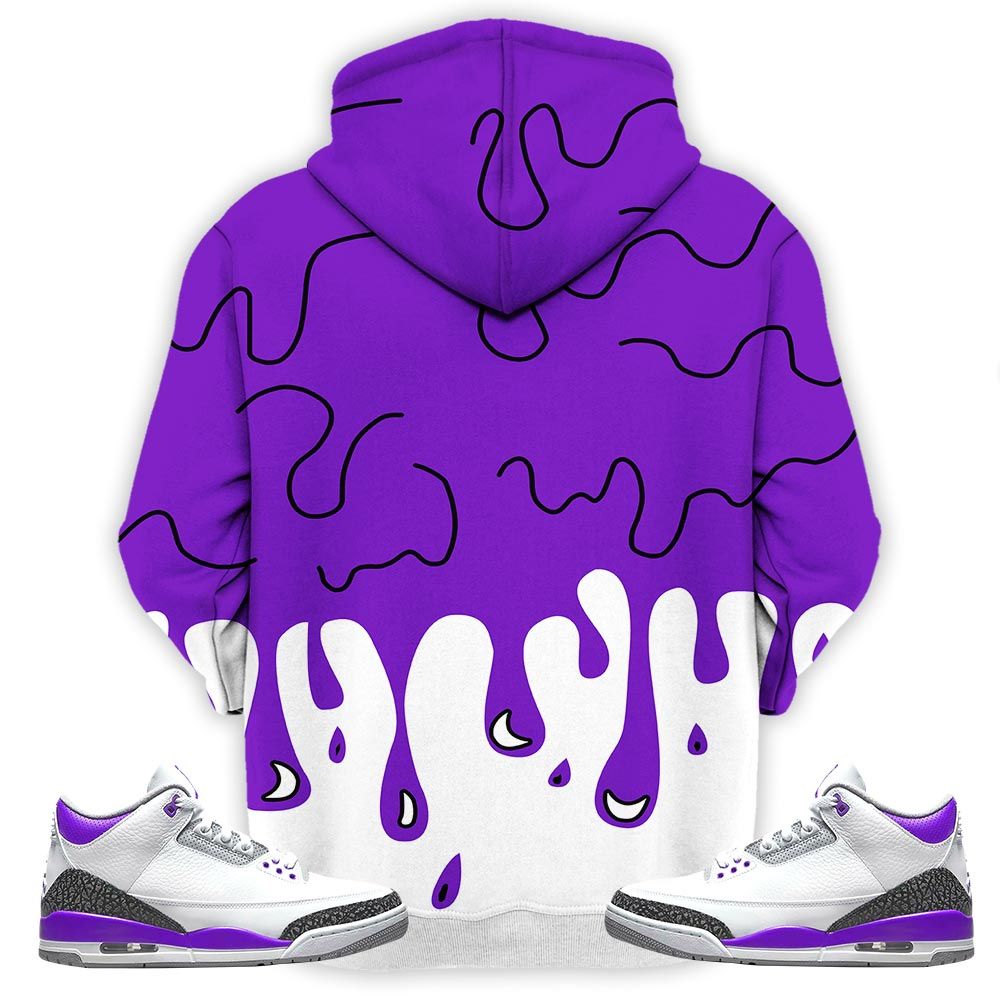 Melanin 80S Baby Sneaker Shirt Match Dark Iris 3S, Jordan 3 Retro Dark Iris Hoodie Sweatshirt Tee All Over Print MKO Shirt