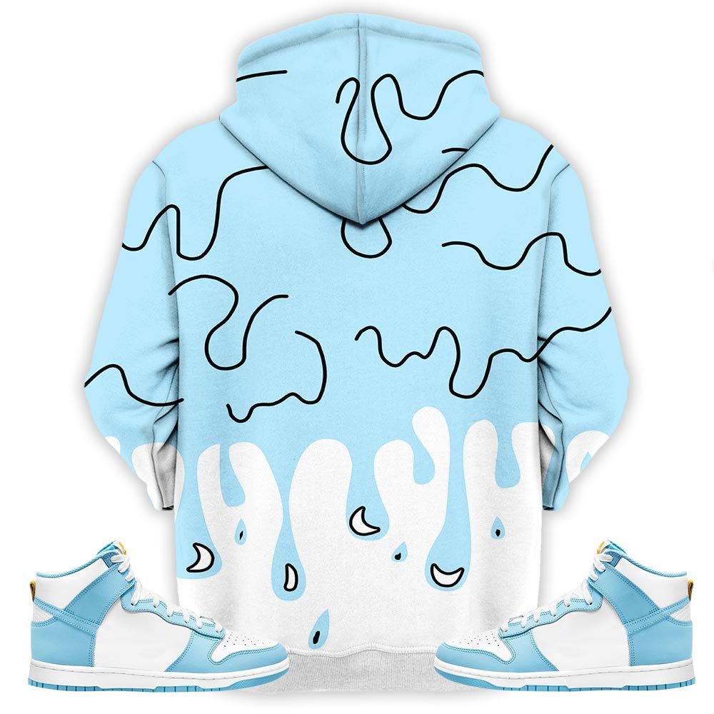 Melanin 80S Baby Sneaker Shirt Match Dunk High Blue Chill, Dunk High Homer Simpson Hoodie Sweatshirt Tee All Over Print MKO Shirt