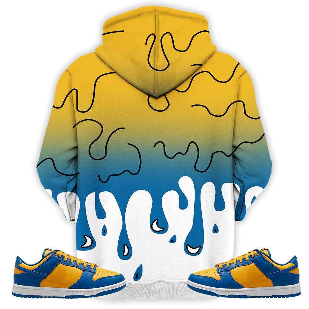 Melanin 80S Baby Sneaker Shirt Match Dunk Low Blue Yellow, Dunk Low Blue Jay Hoodie Sweatshirt Tee All Over Print MKO Shirt