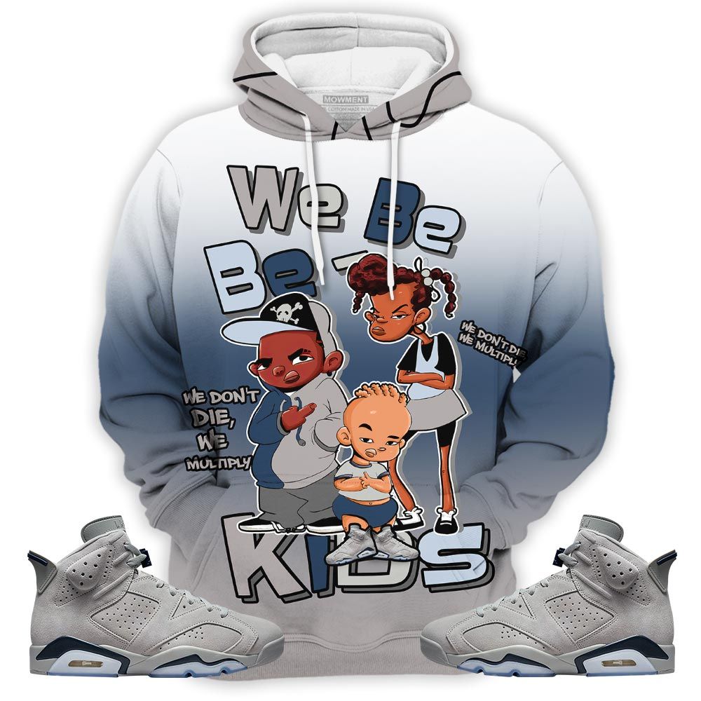 Melanin 80S Baby Sneaker Shirt Match Georgetown 6S, Jordan 6 Retro Georgetown Hoodie Sweatshirt Tee All Over Print MKO Shirt