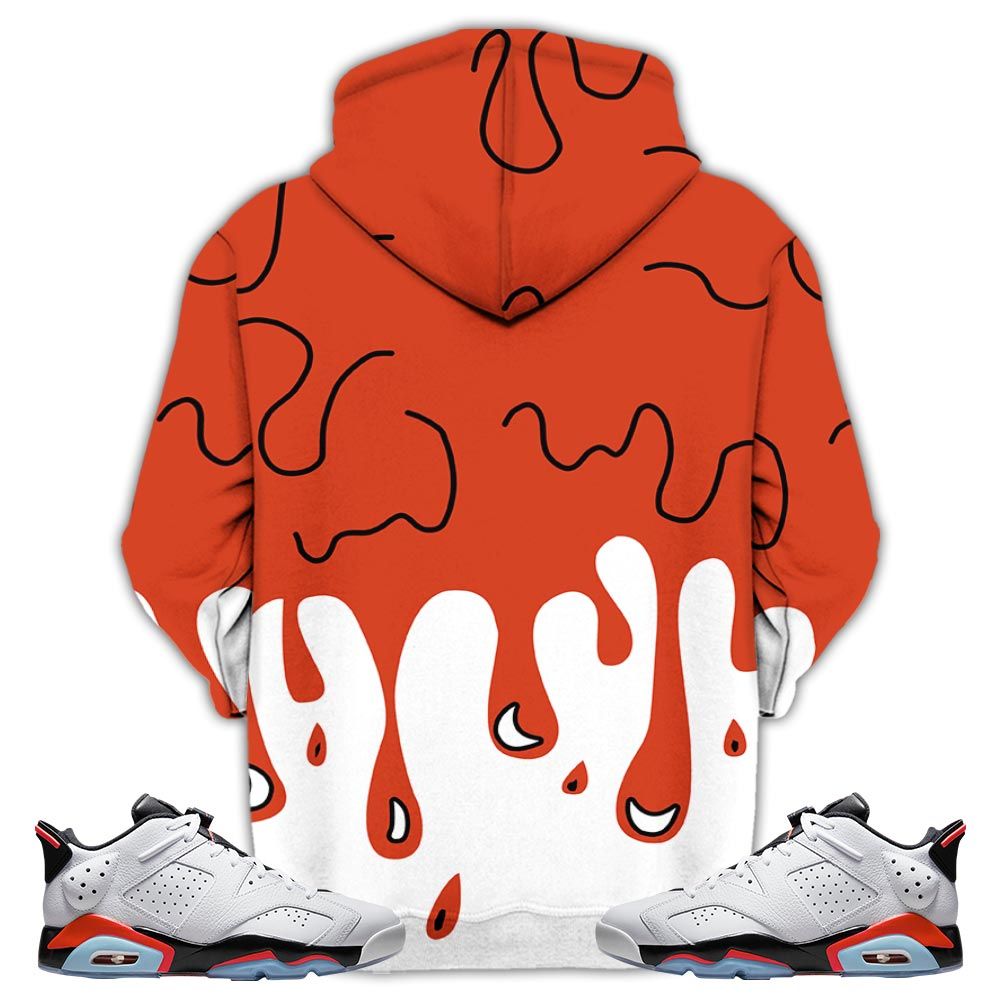 Melanin 80S Baby Sneaker Shirt Match Golf White Infrared 6S, Jordan 6 Low Infrared Hoodie Sweatshirt Tee All Over Print MKO Shirt