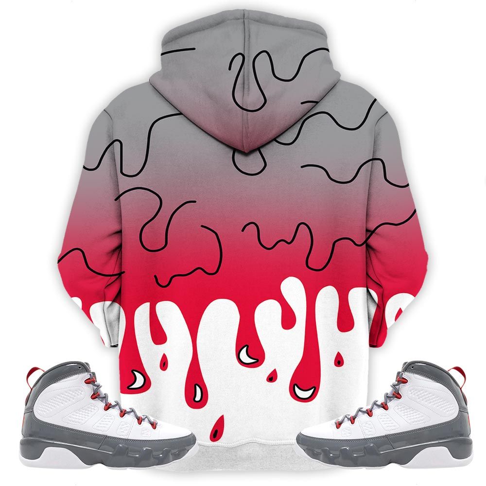 Melanin 80S Baby Sneaker Shirt Match Grey Fire Red 9S, Jordan 9 Retro Fire Red Hoodie Sweatshirt Tee All Over Print MKO Shirt