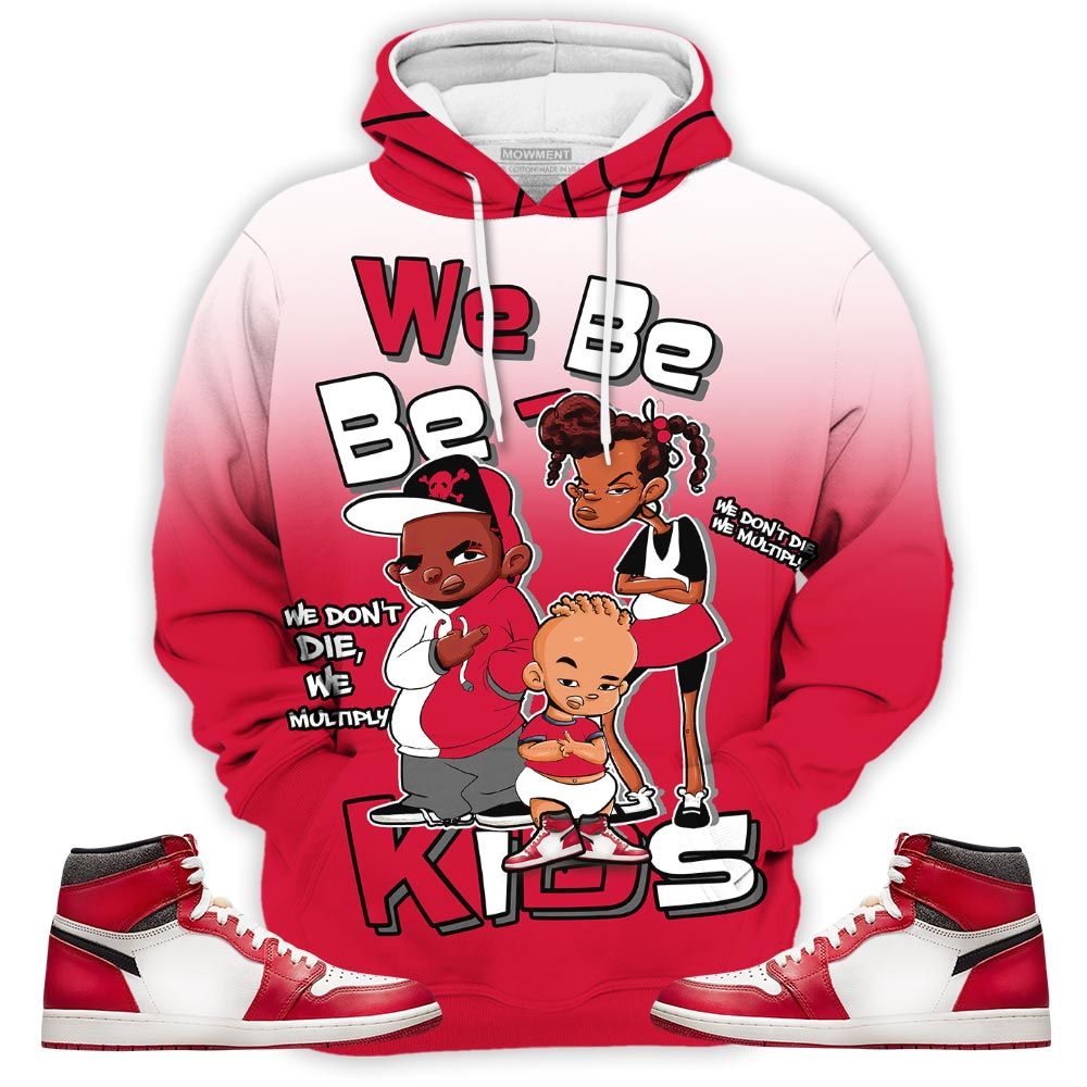 Melanin 80S Baby Sneaker Shirt Match High Og Chicago 1S, Jordan 1 Lost Found Chicago Hoodie Sweatshirt Tee All Over Print MKO Shirt