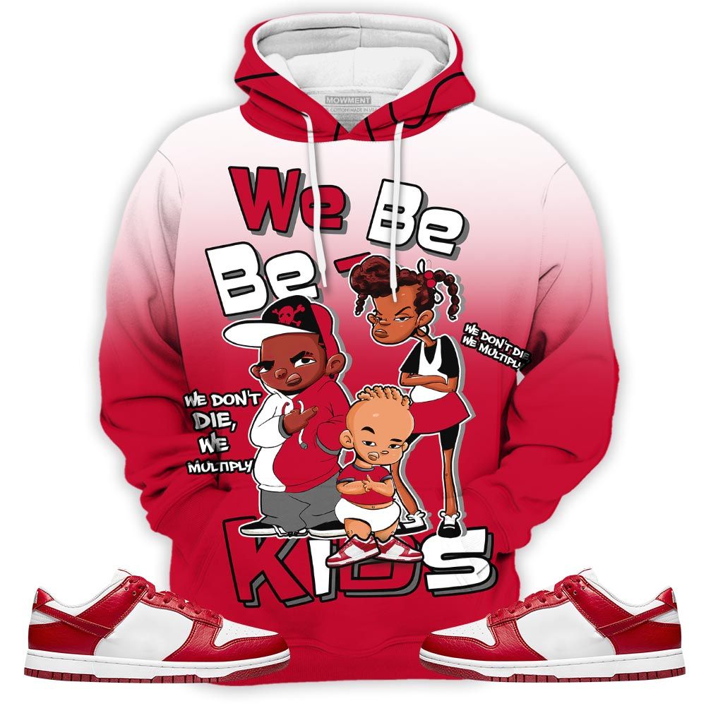 Melanin 80S Baby Sneaker Shirt Match Low Nature White Gym Red, Dunk Low Gym Red Hoodie Sweatshirt Tee All Over Print MKO Shirt