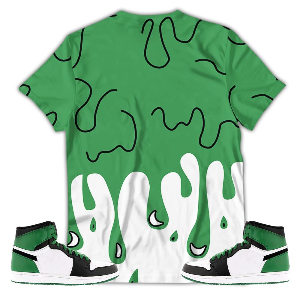 Melanin 80S Baby Sneaker Shirt Match Lucky Green 1S, Jordan 1 Lucky Green Hoodie Sweatshirt Tee All Over Print MKO Shirt