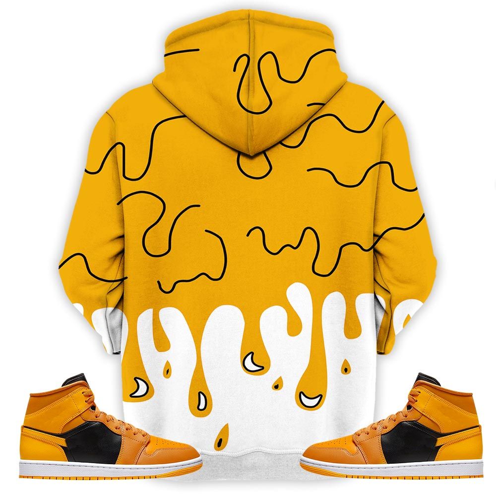 Melanin 80S Baby Sneaker Shirt Match Mid Chutney Taxi 1S, Jordan 1 Mid Chutney Hoodie Sweatshirt Tee All Over Print MKO Shirt