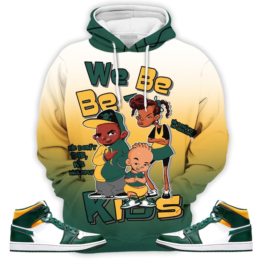 Melanin 80S Baby Sneaker Shirt Match Mid Sonics 1S, Jordan 1 Mid Sonics Noble Green Pollen Hoodie Sweatshirt Tee All Over Print MKO Shirt Melanin 80S Baby Sneaker Shirt Match Mid Sonics 1S, Jordan 1 Mid Sonics Noble Green Pollen Hoodie Sweatshirt Tee All Over Print MKO Shirt