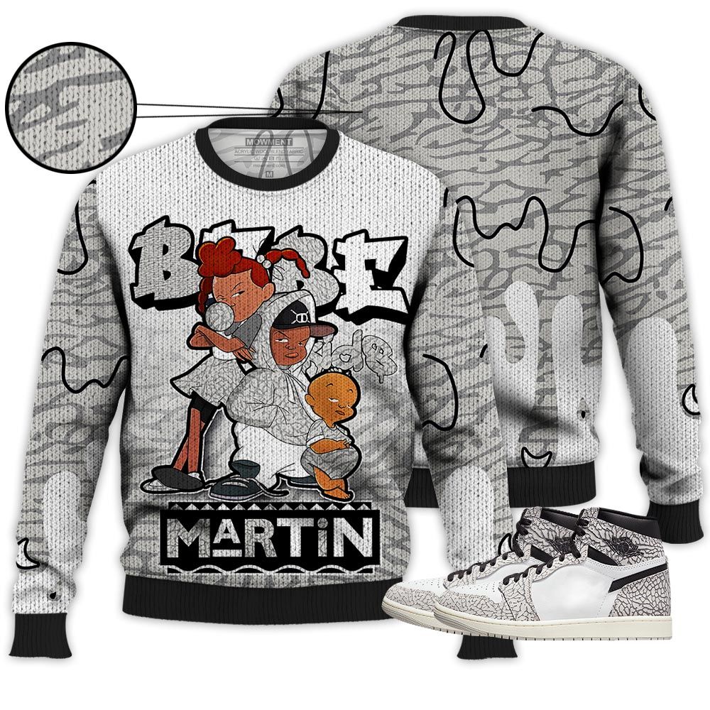 Melanin 80S Baby Sneaker Shirt Match Og Elephant 1S, Jordan 1 White Cement Hoodie Sweatshirt Tee All Over Print MKO Shirt Melanin 80S Baby Sneaker Shirt Match Og Elephant 1S, Jordan 1 White Cement Hoodie Sweatshirt Tee All Over Print MKO Shirt