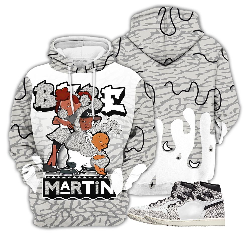 Melanin 80S Baby Sneaker Shirt Match Og Elephant 1S, Jordan 1 White Cement Hoodie Sweatshirt Tee All Over Print MKO Shirt Melanin 80S Baby Sneaker Shirt Match Og Elephant 1S, Jordan 1 White Cement Hoodie Sweatshirt Tee All Over Print MKO Shirt