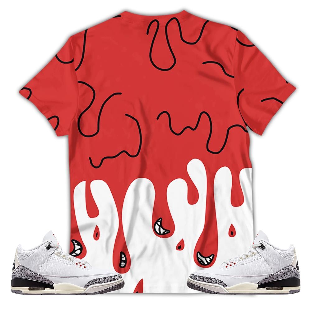 Melanin 80S Baby Sneaker Shirt Match White Cement 3S, Jordan Retro 3 White Cement Hoodie Sweatshirt Tee All Over Print MKO Shirt