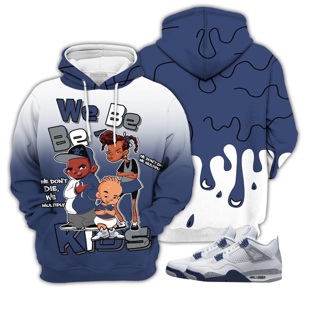 Melanin 80S Baby Sneaker Shirt Match White Midnight Navy 4S, Jordan 4 Retro Midnight Navy Hoodie Sweatshirt Tee All Over Print MKO Shirt Melanin 80S Baby Sneaker Shirt Match White Midnight Navy 4S, Jordan 4 Retro Midnight Navy Hoodie Sweatshirt Tee All Over Print MKO Shirt
