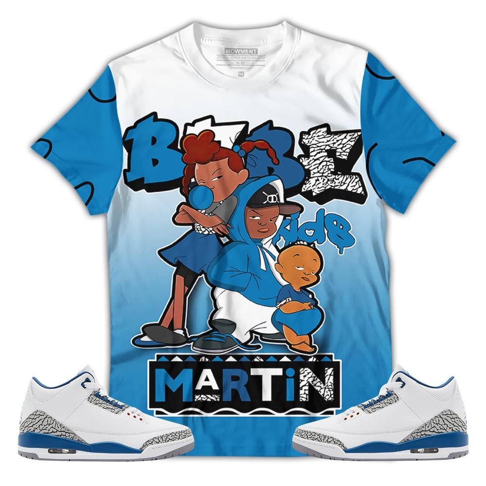 Melanin 80S Baby Sneaker Shirt Match Wizards 3S, Jordan Retro 3 Wizards Hoodie Sweatshirt Tee All Over Print MKO Shirt