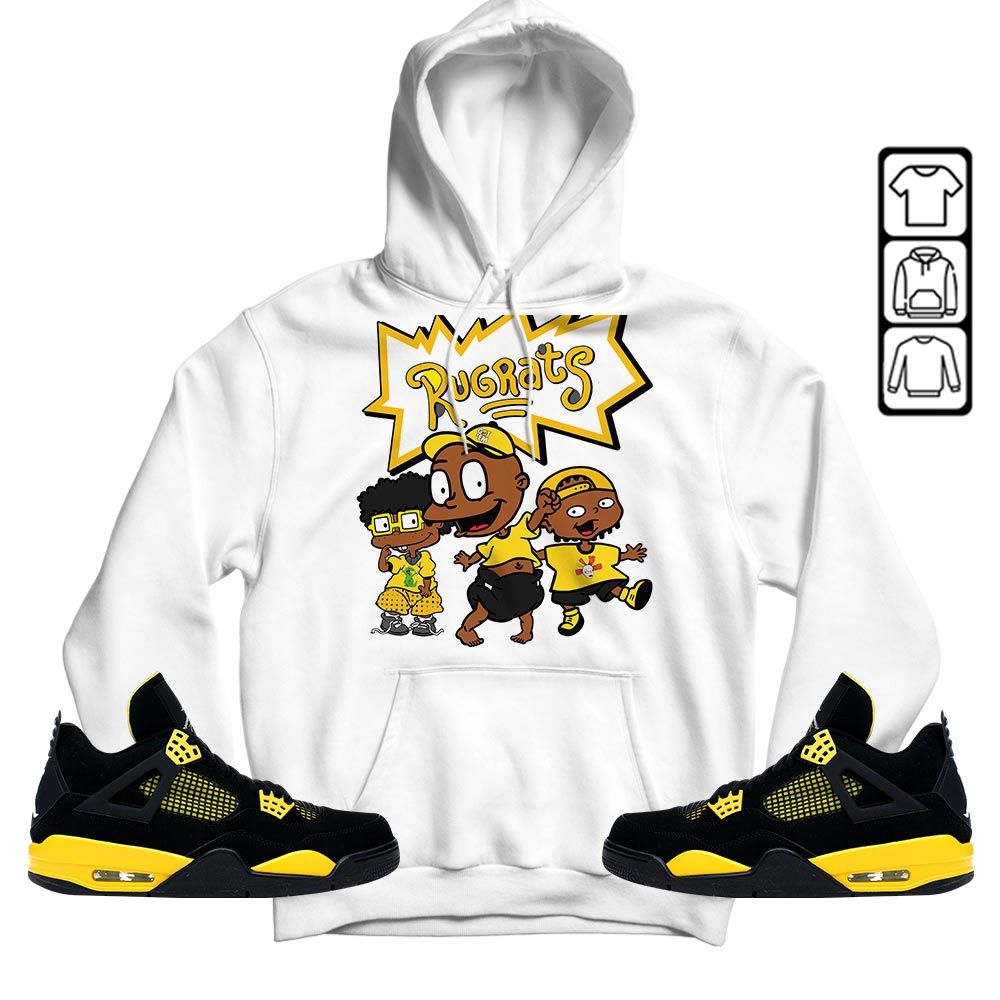 Melanin Kid Sneaker Shirt Match 2023 Thunder 4s, Jordan Retro 4 Thunder MKO T-Shirt