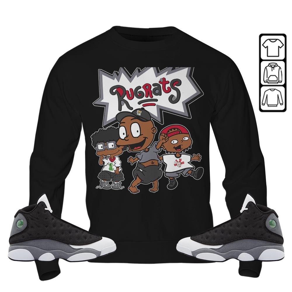 Melanin Kid Sneaker Shirt Match Black Flint 13s, Jordan Retro 13 Black Flint MKO Sweatshirt