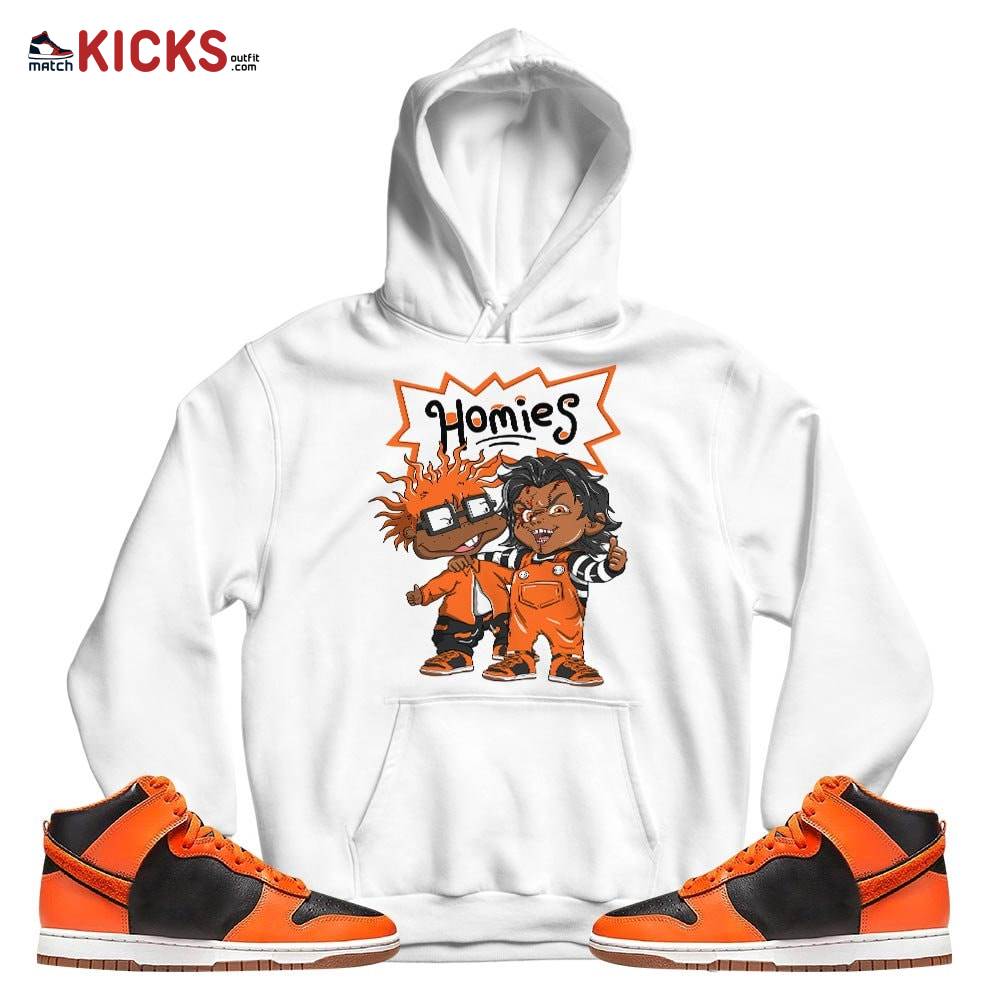 Melanin Kids 90’s Rugrats Chucky Chuckie Homie Sneaker Shirt Match Dunk Black Orange, Dunk High GS Safety Orange MKO T-Shirt Melanin Kids 90’s Rugrats Chucky Chuckie Homie Sneaker Shirt Match Dunk Black Orange, Dunk High GS Safety Orange MKO T-Shirt