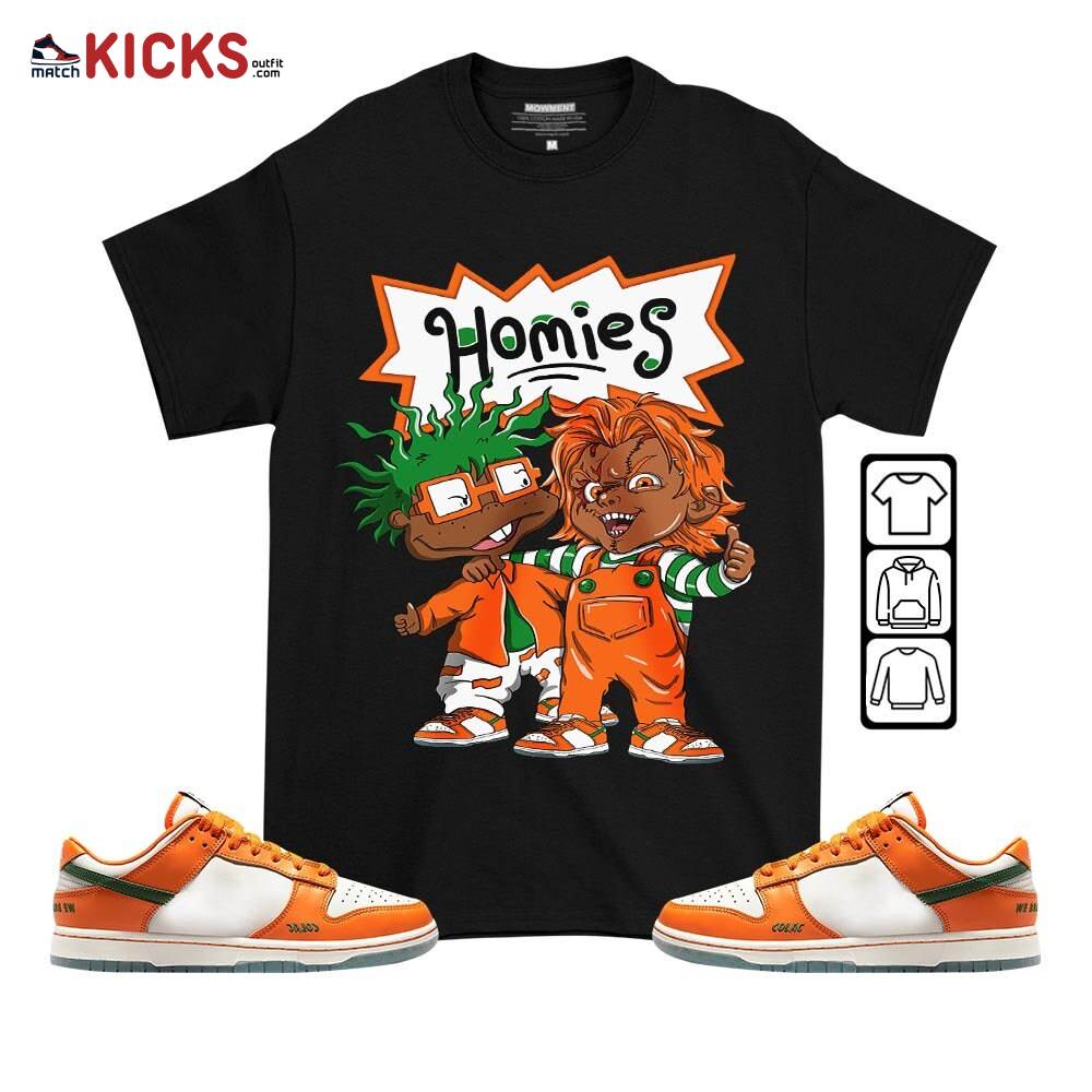 Melanin Kids 90’s Rugrats Chucky Chuckie Homie Sneaker Shirt Match Florida A and M University, Dunk Low Florida A and M University MKO T-Shirt