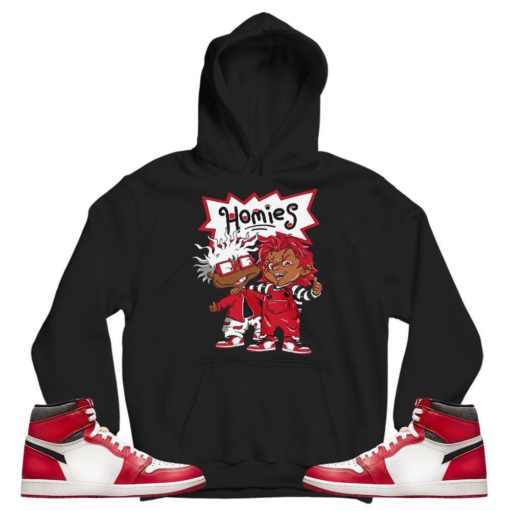 Melanin Kids 90s Rugrats Chucky Chuckie Homie Sneaker Shirt Match High OG Chicago 1s, Jordan 1 Lost Found Chicago MKO T-Shirt