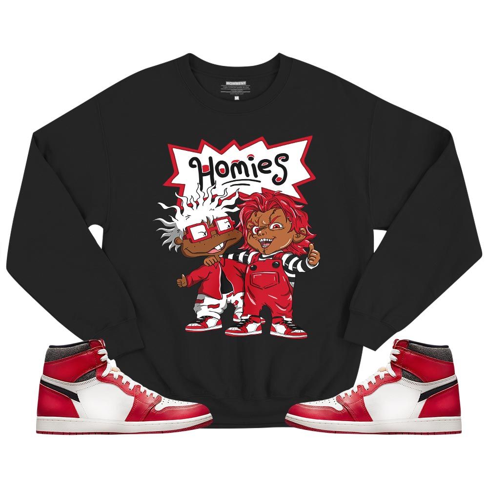 Melanin Kids 90s Rugrats Chucky Chuckie Homie Sneaker Shirt Match High OG Chicago 1s, Jordan 1 Lost Found Chicago MKO T-Shirt Melanin Kids 90s Rugrats Chucky Chuckie Homie Sneaker Shirt Match High OG Chicago 1s, Jordan 1 Lost Found Chicago MKO T-Shirt