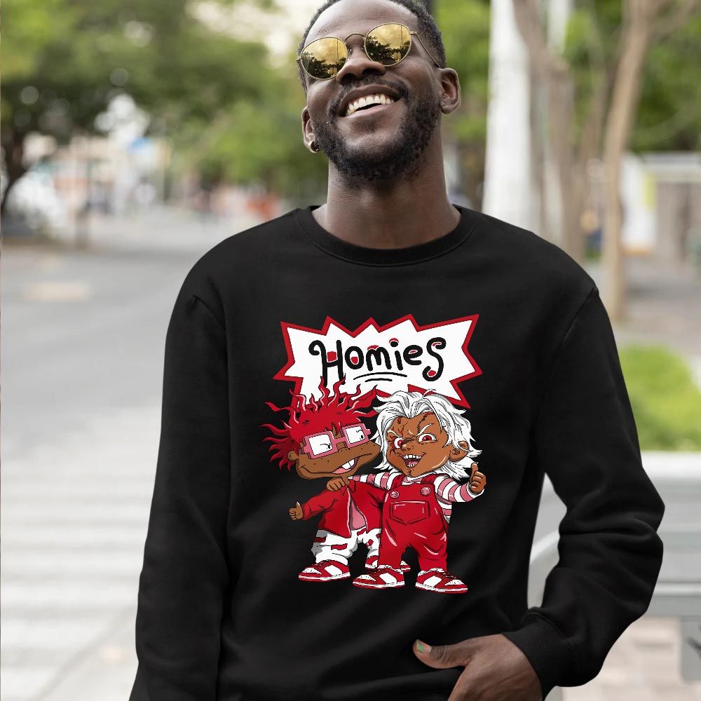 Melanin Kids 90s Rugrats Chucky Chuckie Homie Sneaker Shirt Match Next Nature White Gym Red, Dunk Low Gym Red MKO T-Shirt Melanin Kids 90s Rugrats Chucky Chuckie Homie Sneaker Shirt Match Next Nature White Gym Red, Dunk Low Gym Red MKO T-Shirt