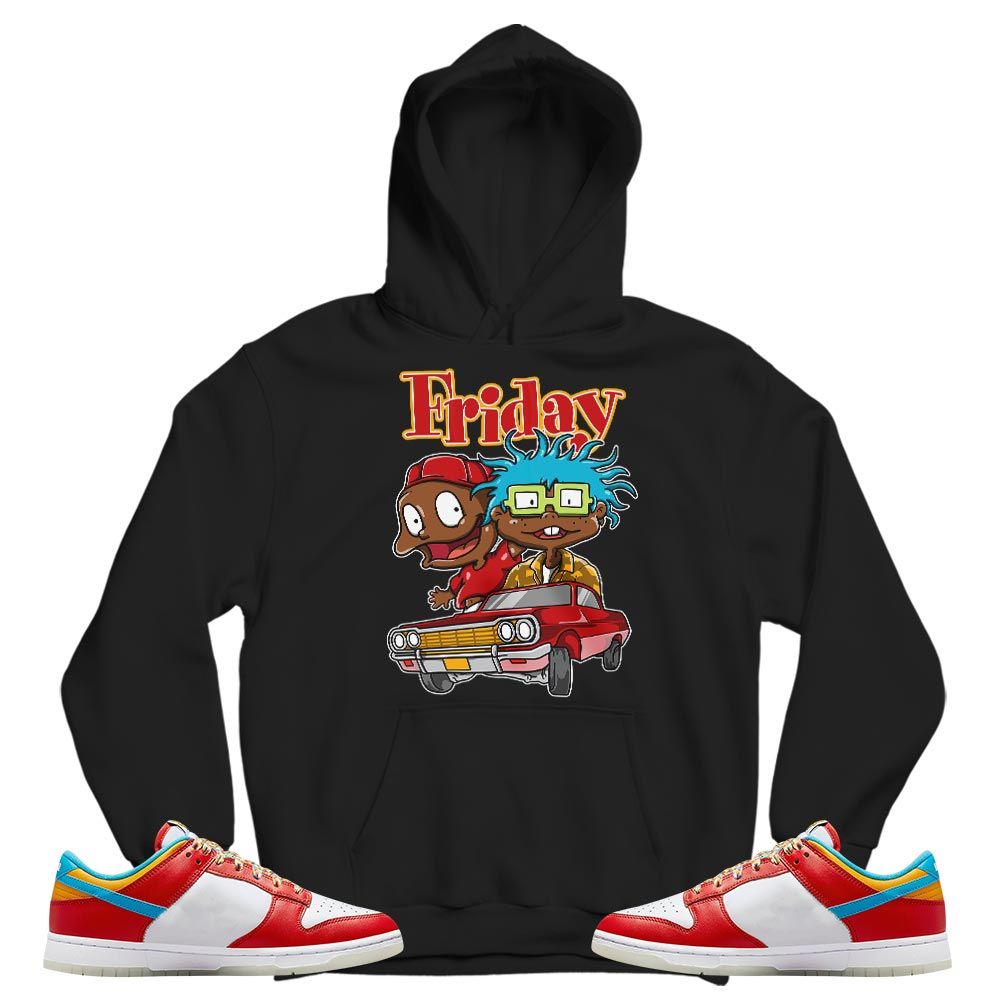Melanin Kids Friday Cartoon 90s Sneaker Shirt Match Fruity Pebbles Shoes, Dunk Low Fruity Pebbles MKO T-Shirt