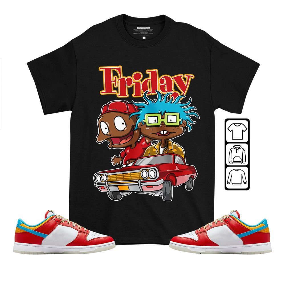 Melanin Kids Friday Cartoon 90s Sneaker Shirt Match Fruity Pebbles Shoes, Dunk Low Fruity Pebbles MKO T-Shirt Melanin Kids Friday Cartoon 90s Sneaker Shirt Match Fruity Pebbles Shoes, Dunk Low Fruity Pebbles MKO T-Shirt