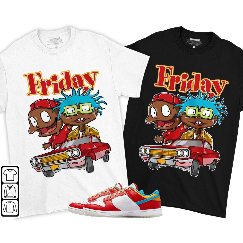 Melanin Kids Friday Cartoon 90s Sneaker Shirt Match Fruity Pebbles Shoes, Dunk Low Fruity Pebbles MKO T-Shirt Melanin Kids Friday Cartoon 90s Sneaker Shirt Match Fruity Pebbles Shoes, Dunk Low Fruity Pebbles MKO T-Shirt