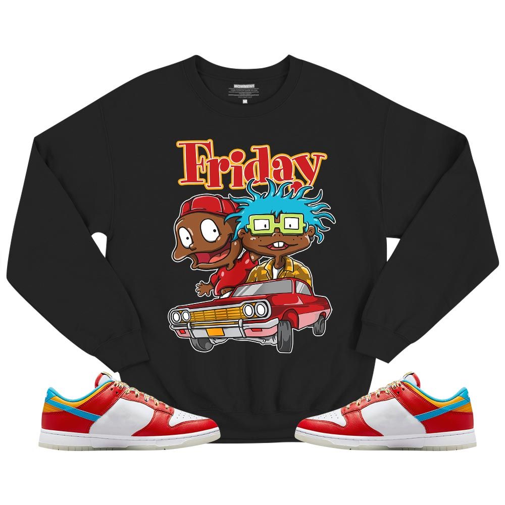 Melanin Kids Friday Cartoon 90s Sneaker Shirt Match Fruity Pebbles Shoes, Dunk Low Fruity Pebbles MKO T-Shirt Melanin Kids Friday Cartoon 90s Sneaker Shirt Match Fruity Pebbles Shoes, Dunk Low Fruity Pebbles MKO T-Shirt