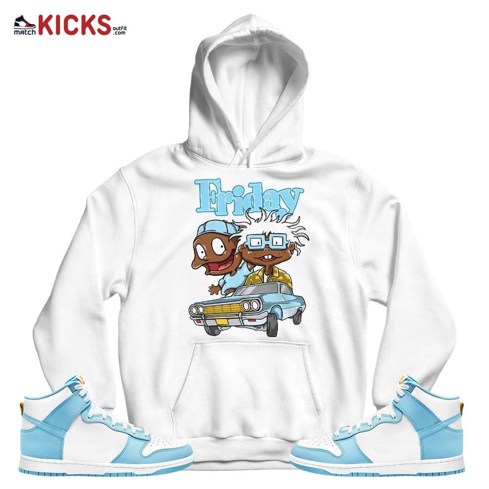 Melanin Kids Friday Rugrats Sneaker Shirt Match Dunk High Blue Chill, Dunk High Homer Simpson MKO T-Shirt Melanin Kids Friday Rugrats Sneaker Shirt Match Dunk High Blue Chill, Dunk High Homer Simpson MKO T-Shirt