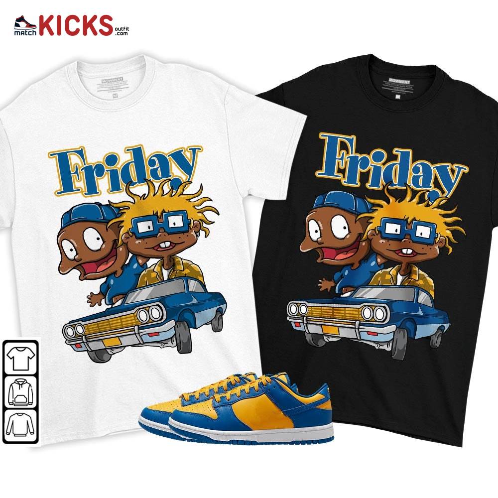 Melanin Kids Friday Rugrats Sneaker Shirt Match Dunk Low Blue Yellow, Dunk Low Blue Jay MKO T-Shirt Melanin Kids Friday Rugrats Sneaker Shirt Match Dunk Low Blue Yellow, Dunk Low Blue Jay MKO T-Shirt