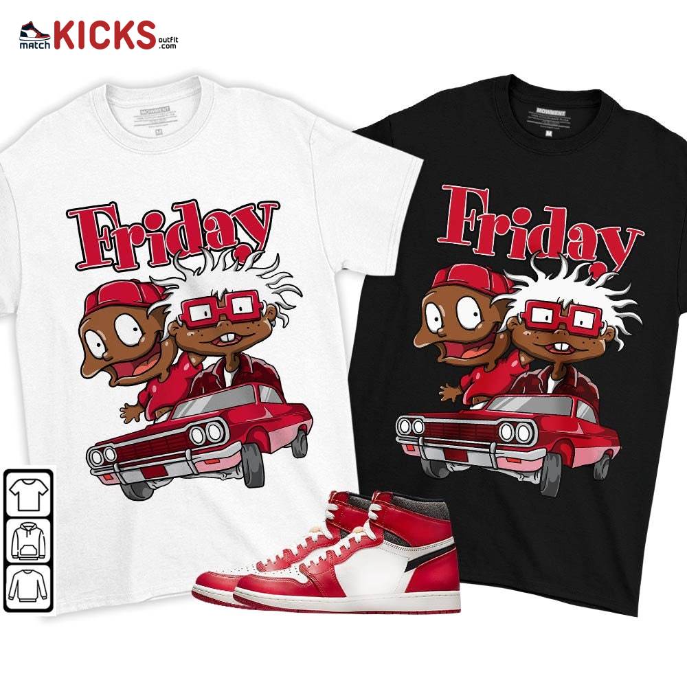 Melanin Kids Friday Rugrats Sneaker Shirt Match High OG Chicago 1s, Jordan 1 Lost and Found Chicago MKO T-Shirt Melanin Kids Friday Rugrats Sneaker Shirt Match High OG Chicago 1s, Jordan 1 Lost and Found Chicago MKO T-Shirt