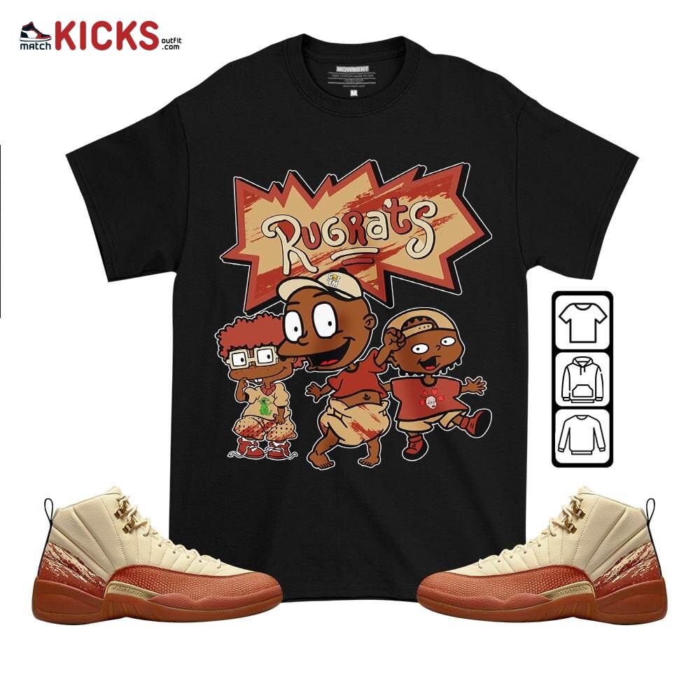 Melanin Rugrats Kid Sneaker Shirt Match Eastside Golf 12s, Jordan 12 Retro Eastside Golf MKO T-Shirt