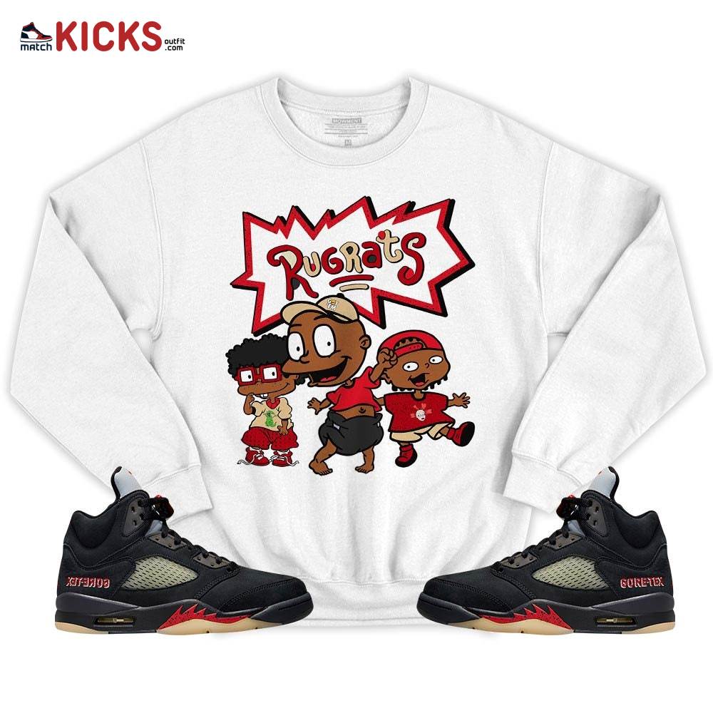 Melanin Rugrats Kid Sneaker Shirt Match Gore-Tex 5s, Jordan 5 GORE-TEX Off Noir MKO T-Shirt Melanin Rugrats Kid Sneaker Shirt Match Gore-Tex 5s, Jordan 5 GORE-TEX Off Noir MKO T-Shirt