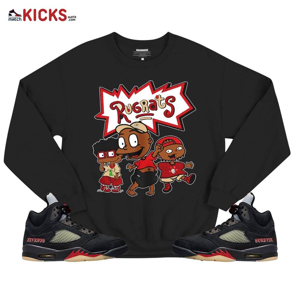 Melanin Rugrats Kid Sneaker Shirt Match Gore-Tex 5s, Jordan 5 GORE-TEX Off Noir MKO T-Shirt Melanin Rugrats Kid Sneaker Shirt Match Gore-Tex 5s, Jordan 5 GORE-TEX Off Noir MKO T-Shirt